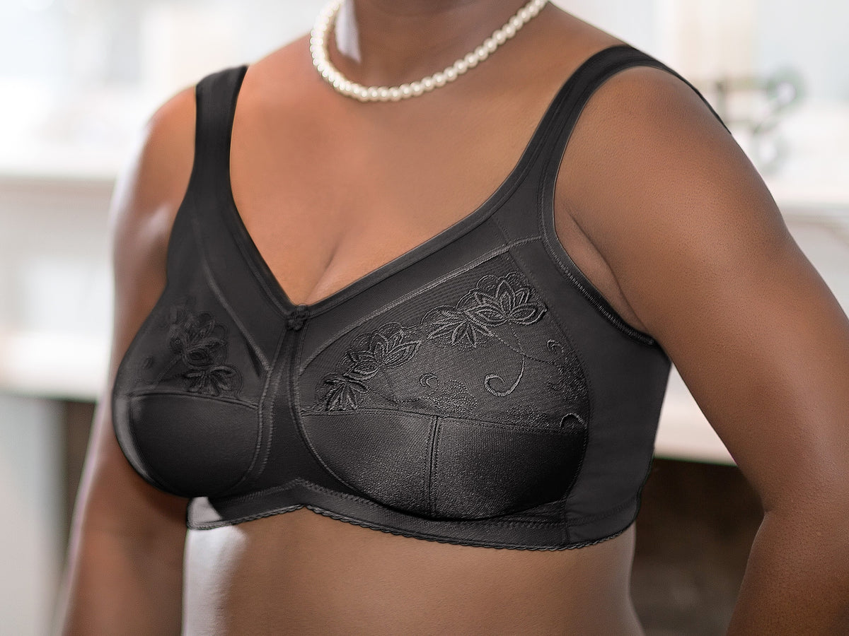 Total Support Embroidered Full Cup Bra B-H