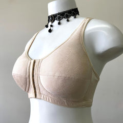 133 Front Close Rose Contour T-Back Bra